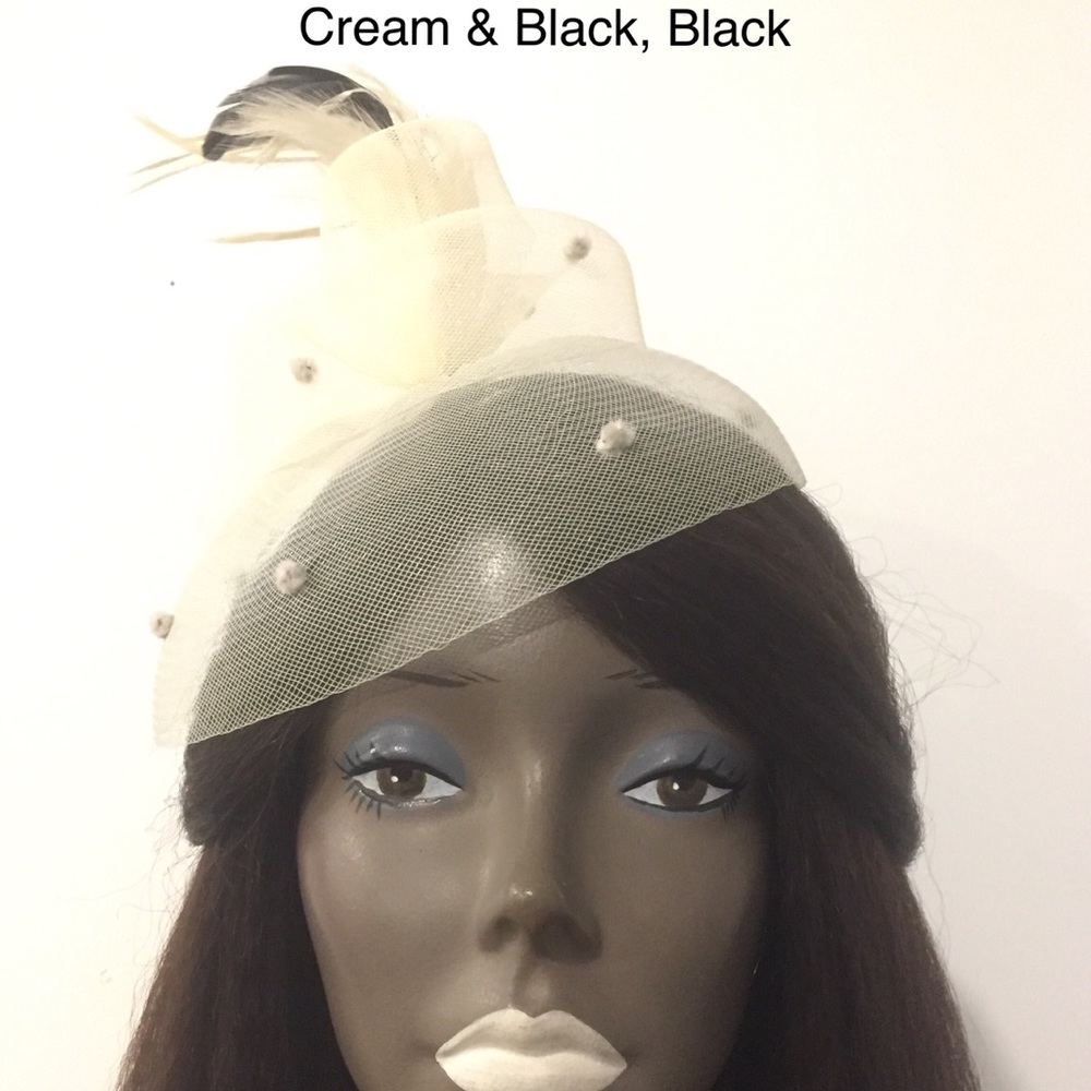 Brand New Ladies Mesh/Feather Hat